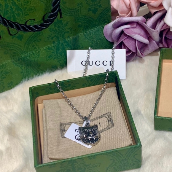 GUCCI tiger head necklace - Picture 3 of 9